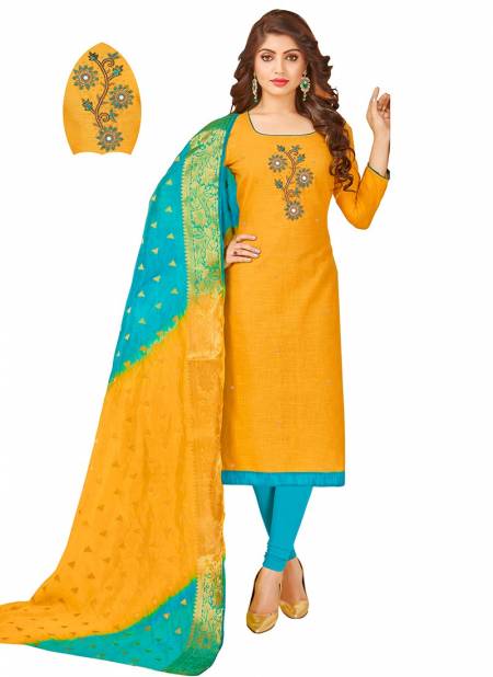 Yellow Colour Naari Rahul NX New Latest Designer Ethnic Wear Cotton Salwar Suit Collection 1004